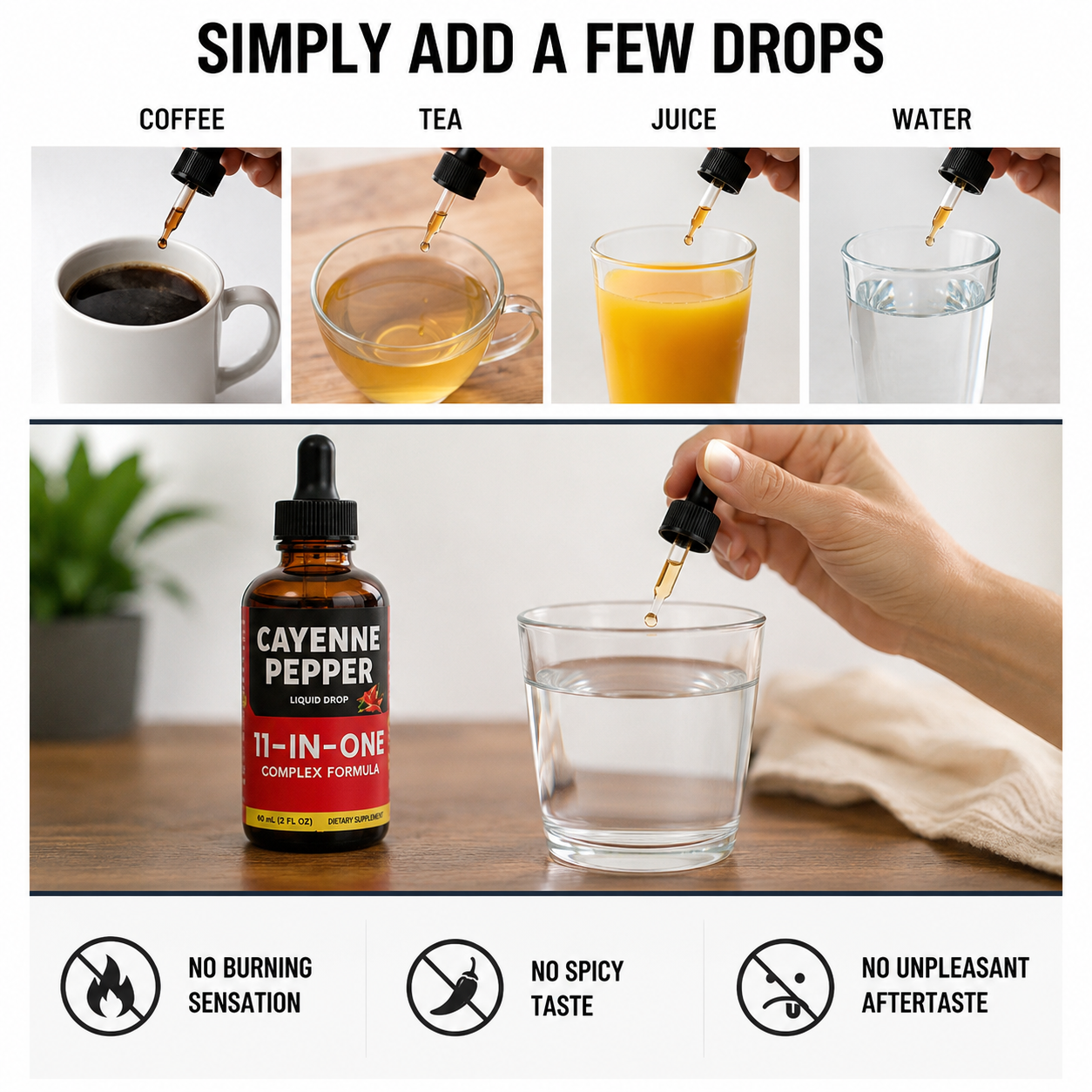 Cayenne Pepper Drops™ | 11-in-1 Formula